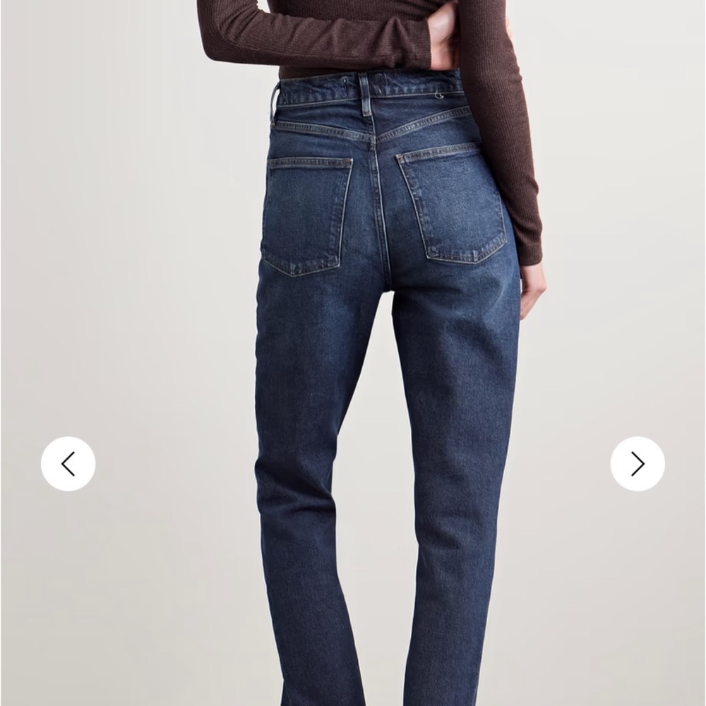 AGOLDE High Rise Stovepipe straight-leg organic jeans  size 24 - Picture 3 of 6